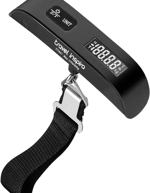 Load image into Gallery viewer, Luggage Scale, Portable Digital Hanging Baggage Scale for Travel, Suitcase Weight Scale with Rubber Paint, 110 Pounds, Battery Included
