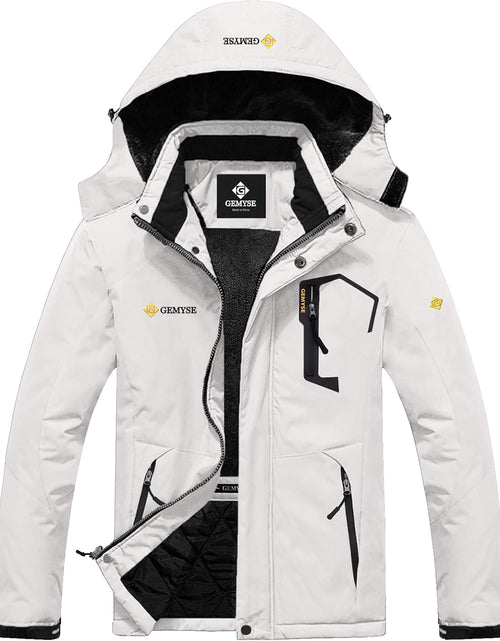Load image into Gallery viewer, Men'S Mountain Waterproof Ski Snow Jacket Winter Windproof Rain Jacket
