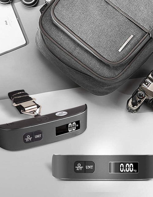 Load image into Gallery viewer, Luggage Scale, Portable Digital Hanging Baggage Scale for Travel, Suitcase Weight Scale with Rubber Paint, 110 Pounds, Battery Included
